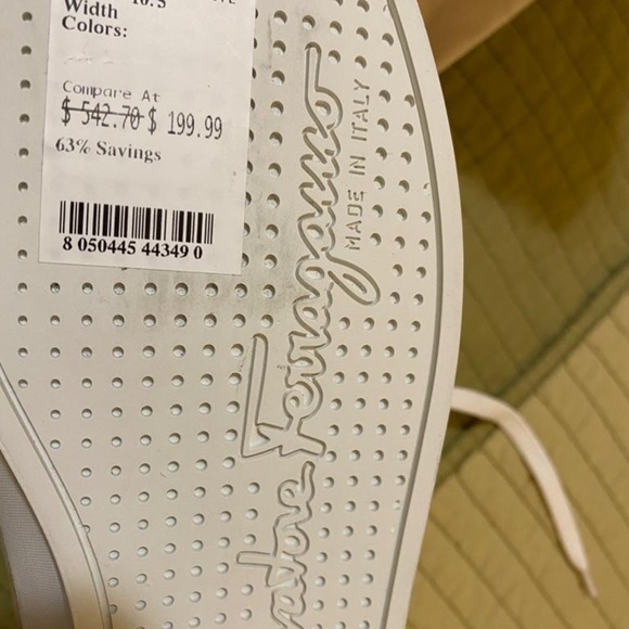 - Ferragamo Nisia Genuine Shearling Lined Sneaker nwt - Picture 7 of 8